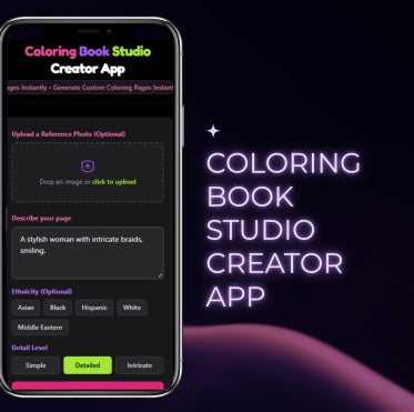 COLORING BOOK STUDIO CREATOR APP