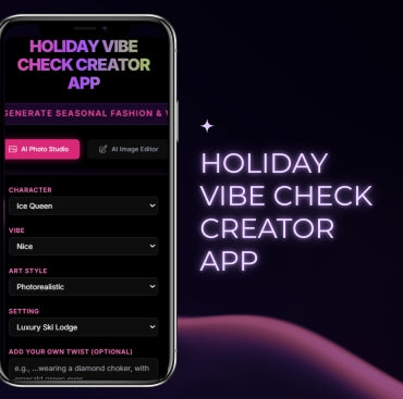 HOLIDAY VIBE CHECK CREATOR APP