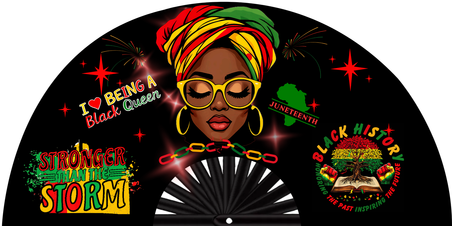 Clack Fan Template - Juneteenth - Editable in Canva