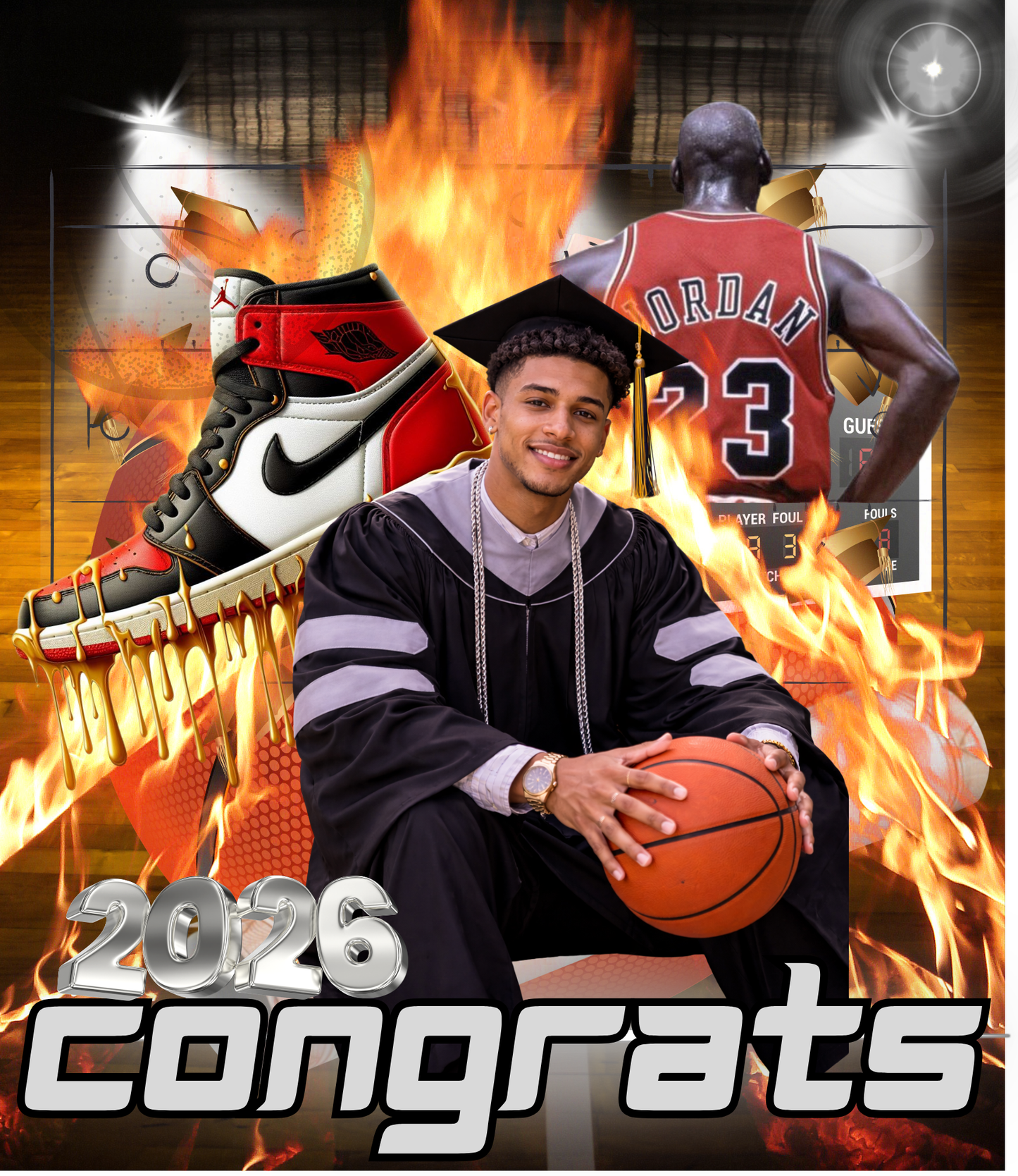 2026 Bball Canva Template Bundle – 2 Editable Basketball Designs | Instant Download