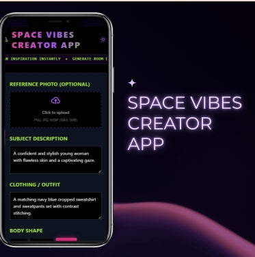 SPACE VIBES CREATOR APP - PersonaS tock AI Studio