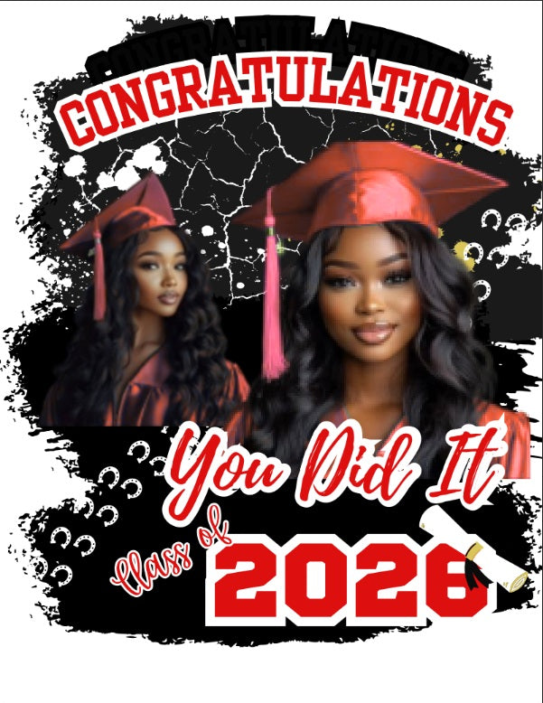 2026 Senior Canva Template – Editable Graduation Design Instant Download