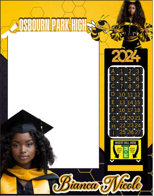 Thank You - Yellow Grad Girl 16x20 Vending Machine
