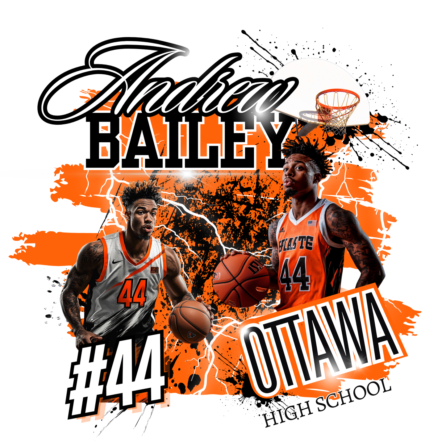 Basketball Canva Template Bundle (30 T-Shirt Designs) – Editable Instant Download | Resell Friendly