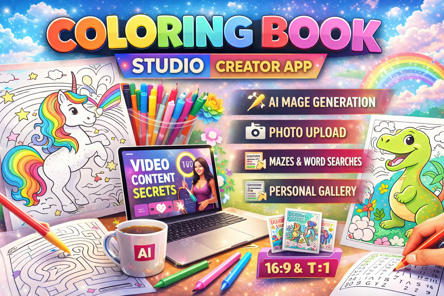 COLORING BOOK STUDIO CREATOR APP
