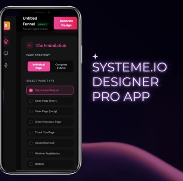 ConvertFlow AI Builder App - SYSTEME IO DESIGNER PRO APP