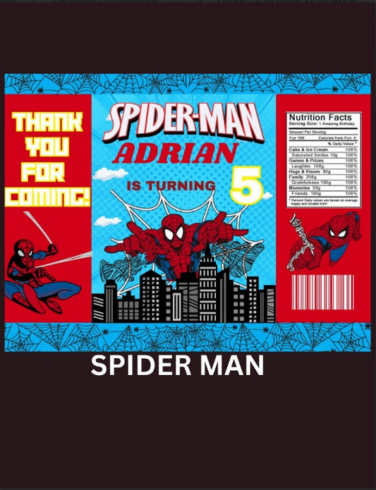 Spiderman Party Favors